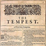 Shakespeare, The Tempest, Titlepage, First Folio